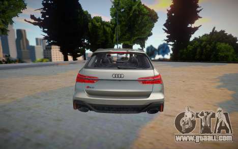 Audi RS6 2020 Silver Style for GTA San Andreas