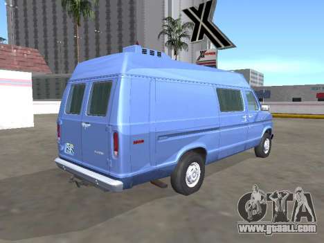 Ford E 250 with high-roof FBI disguise vehicle for GTA San Andreas