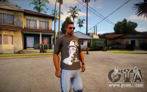 T-shirt with gas mask for GTA San Andreas