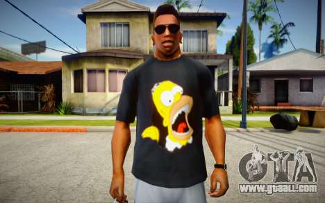 Homer Simpson T-Shirt for GTA San Andreas