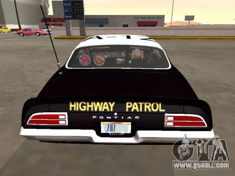 Pontiac Firebird 1970 California Highway Patrol for GTA San Andreas