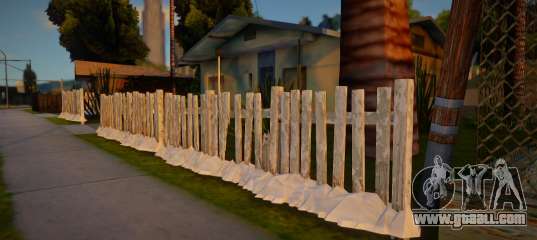 Winter Fence Wood 2