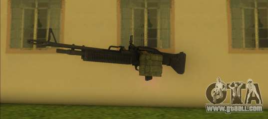 M60 Short barrel No heatshield Box Mag for GTA Vice City