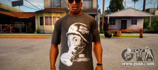 T-shirt with gas mask
