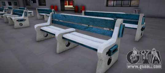 Winter Stone Bench