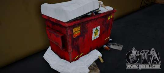 Winter Dumpster