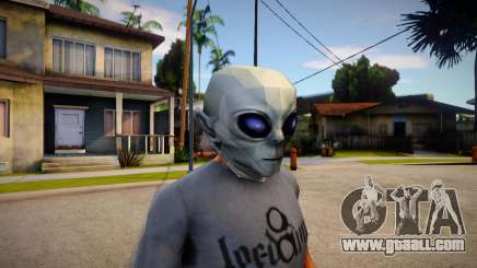 BULLY SE Alien Mask For CJ for GTA San Andreas
