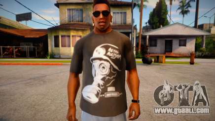 T-shirt with gas mask for GTA San Andreas