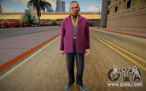 Gangster in a crimson jacket for GTA San Andreas