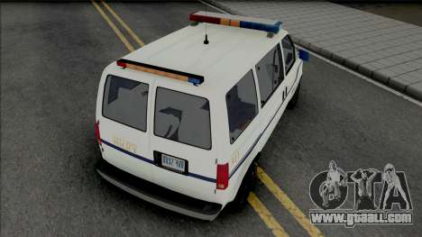 Chevy Astro 1988 Fort Carson Police Department for GTA San Andreas