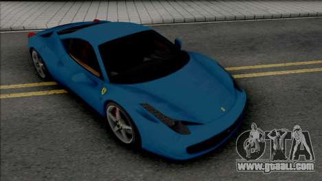 Ferrari 458 Italia [Fixed] for GTA San Andreas