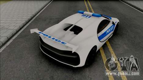 Bugatti Chiron Police for GTA San Andreas