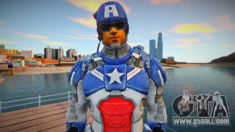 Captain America (Modern Soldier Costume) for GTA San Andreas