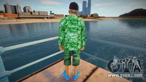 A guy in camouflage style for GTA San Andreas