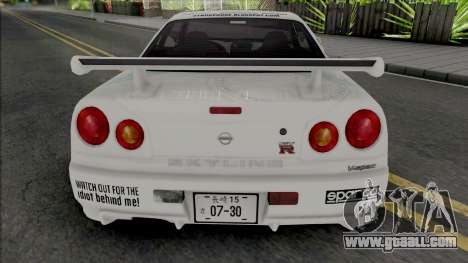 Nissan Skyline GT-R R34 1997 for GTA San Andreas