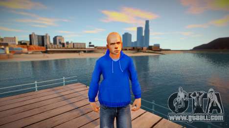 Beta Jimmy Hopkins - Blue Hoodie for GTA San Andreas
