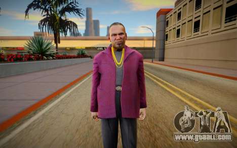 Gangster in a crimson jacket for GTA San Andreas