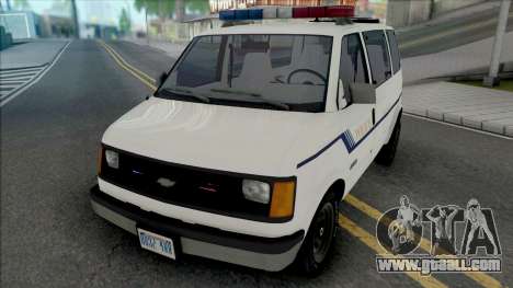 Chevy Astro 1988 Fort Carson Police Department for GTA San Andreas