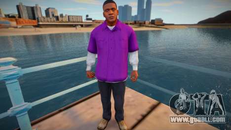Franklin in a purple shirt for GTA San Andreas