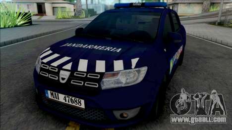 Dacia Logan 2018 Jandarmerie for GTA San Andreas
