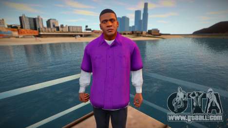 Franklin in a purple shirt for GTA San Andreas