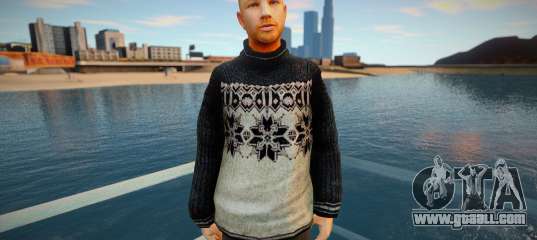 Russian man in a sweater