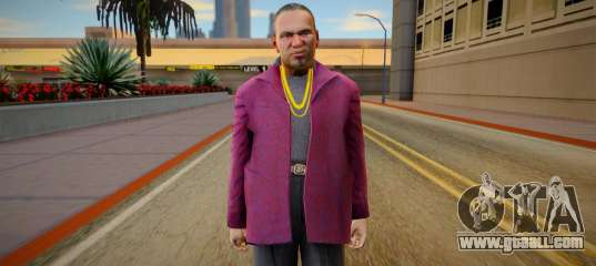 Gangster in a crimson jacket