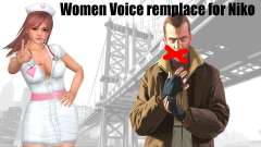 Female Voice remplace for Niko for GTA 4