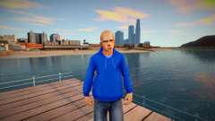 Beta Jimmy Hopkins - Blue Hoodie for GTA San Andreas