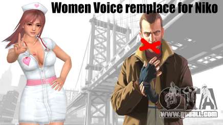 Female Voice remplace for Niko for GTA 4