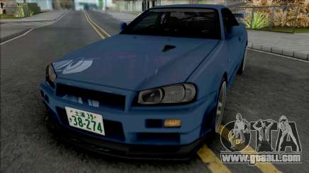 Nissan Skyline GT-R (BNR34) Initial D 4th Stage for GTA San Andreas