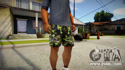 Camouflage shorts for GTA San Andreas