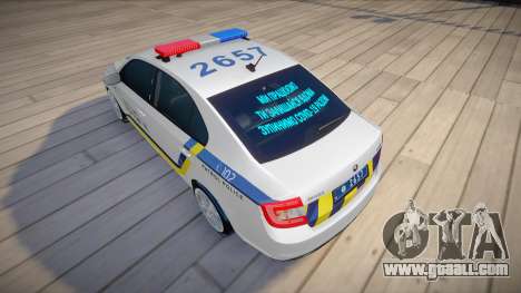 Skoda Rapid - Patrol Police of Ukraine for GTA San Andreas