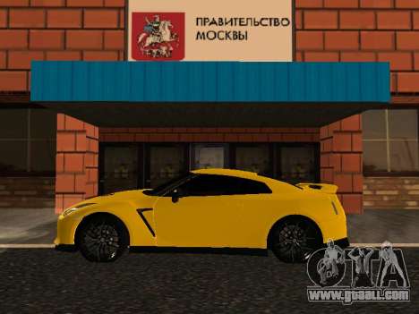 Nissan GT-R R35 White Body for GTA San Andreas