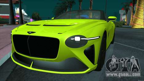 Bentley Mulliner Bacalar for GTA San Andreas