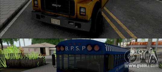 GTA V Brute Prison and School Bus