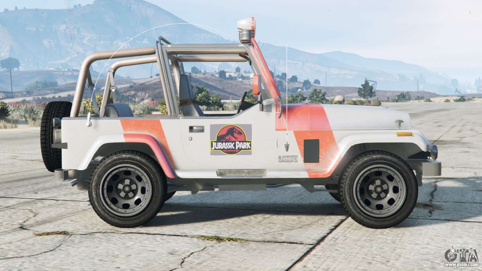 Jeep Wrangler Jurassic Park (YJ) 1993〡add-on  for GTA 5
