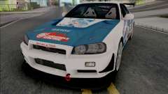 Nissan Skyline GT-R R34 Itasha [Fixed] for GTA San Andreas