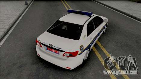 Toyota Corolla 2013 Israeli Police for GTA San Andreas