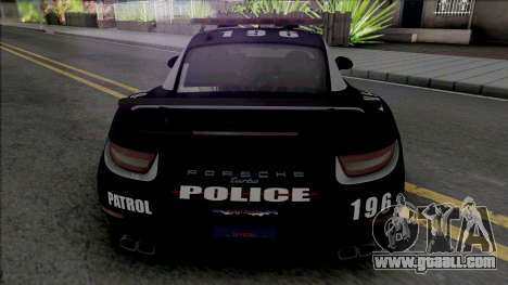 Porsche 911 Turbo 2014 Police for GTA San Andreas