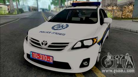 Toyota Corolla 2013 Israeli Police for GTA San Andreas