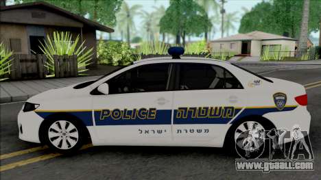 Toyota Corolla 2013 Israeli Police for GTA San Andreas