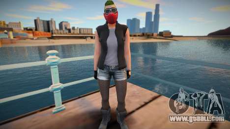 Biker girl 2 from GTA Online DLC: Bikers for GTA San Andreas