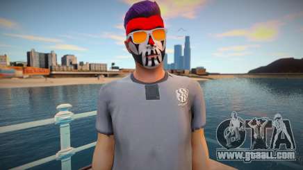 Character from GTA Online in makeup and glasses for GTA San Andreas