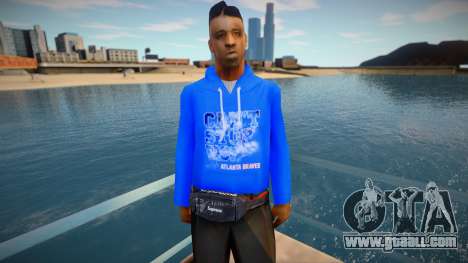 Black Guy In A Blue Sweater for GTA San Andreas
