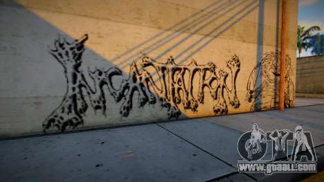 Horror Graffiti Around and road for GTA San Andreas
