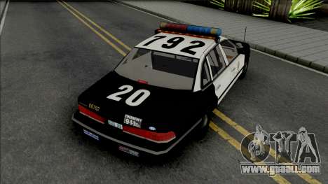 Ford Crown Victoria 1995 CVPI LAPD for GTA San Andreas