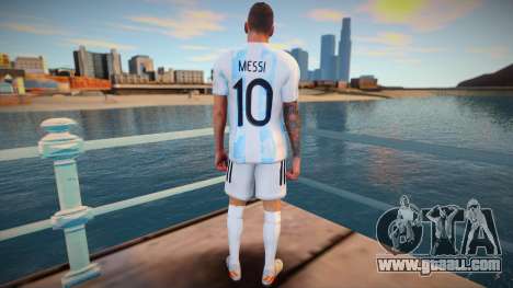 Lionel Messi Argentina T-Shirt 2021 for GTA San Andreas