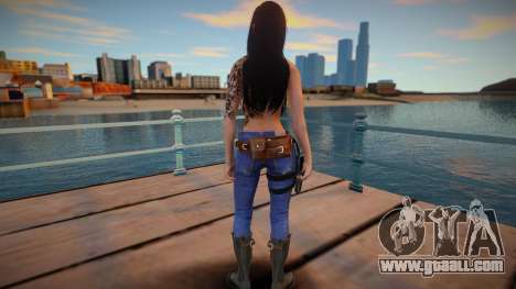 Skyrim Girl Monki Combat 3 Topless for GTA San Andreas