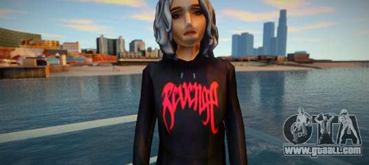 Girl in hoodie by Revenge